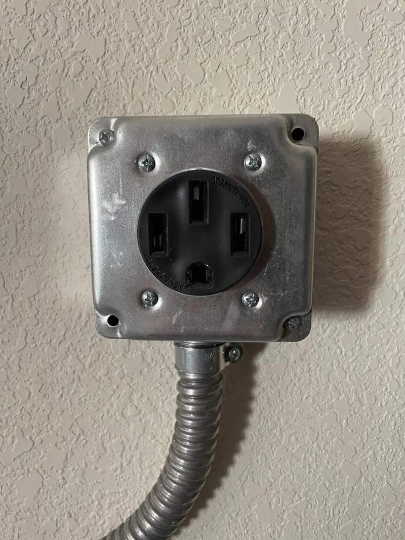NEMA 14-50 outlet installed for Electrical Panel Upgrade in Celebration