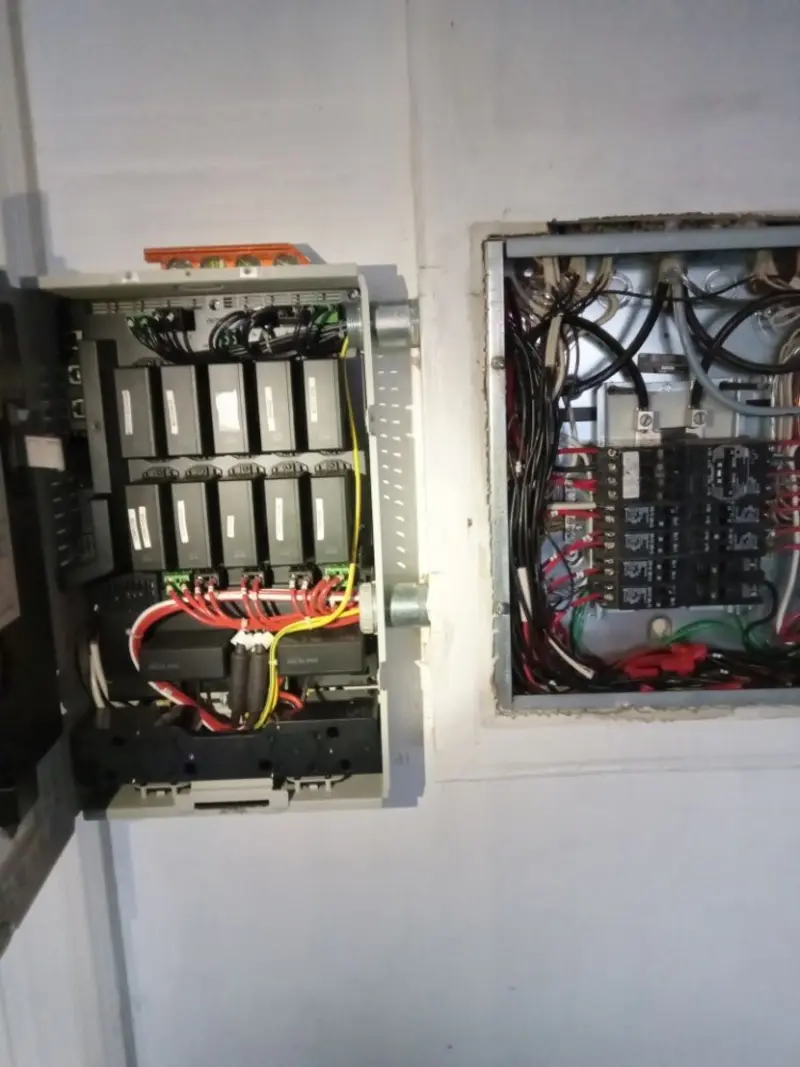 Electrical panel upgrade completed for Security Camera Wiring in Celebration